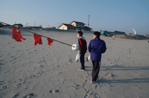 20140423波子海岸清掃活動3